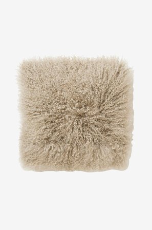 Skinnwille - Kuddfodral fårskinn Shansi - Beige - Koristetyynyt & tyynynpäälliset - - Homeroom