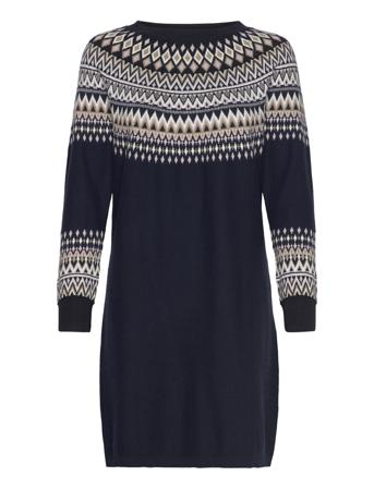 Dresses Flat Knitted Kort Kjole Navy Esprit Casual