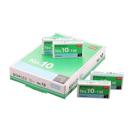 1000 kpl kokoa NO.10 niittejä työpöydän nitojalle