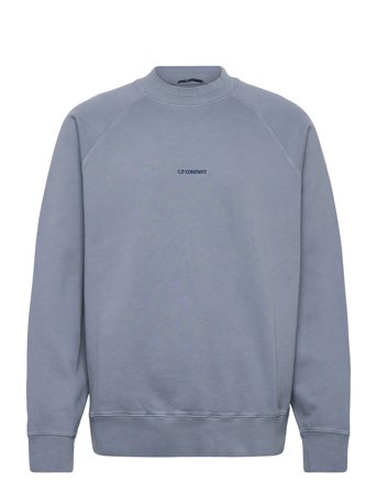 C.P. Company Logo Embroidered Sweatshirt - Blue - XL