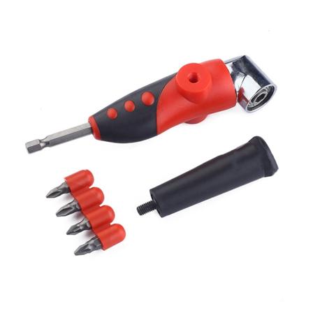 1/4" vinkeldriver for Cr-V stål Justerbar 105° Hexbit vinkeldriver Electric Sc