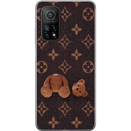 Kompatibelt Mobilskal till Xiaomi Xiaomi Mi 10T Pro 5G Grafiskt monogrammönster med en stiliserad nalle i konstnärlig stil