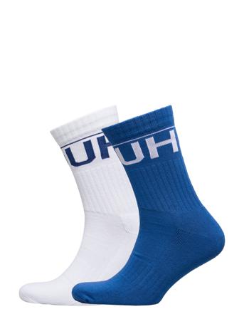 2P Qs Rib Logo Cc Underwear Socks Regular Socks Multi/mönstrad HUGO