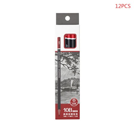 Skiss Penna 12st/kartong Ritning Konst Skuggning Nybörjare Förrätter Tillbehör Hushåll