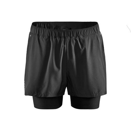 Craft Men's Adv Essence 2-in-1 Stretch Shorts Men workout shorts Black S