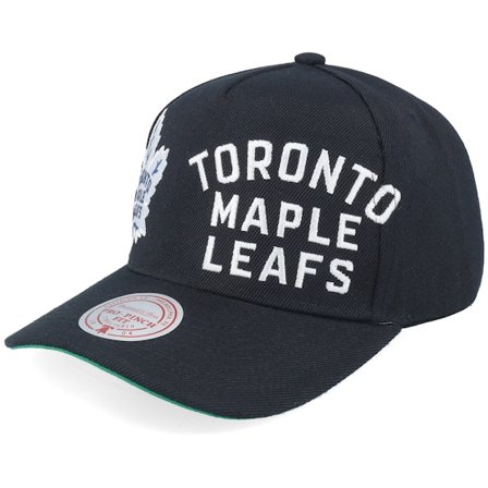 Mitchell & Ness - NHL Zwart adjustable Cap - Toronto Maple Leafs Busted Pro Black A-Frame Adjustable @ Hatstore