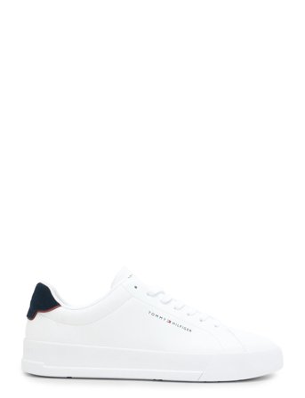 Tommy Hilfiger Th Court Lth Detail Ess - White - 40