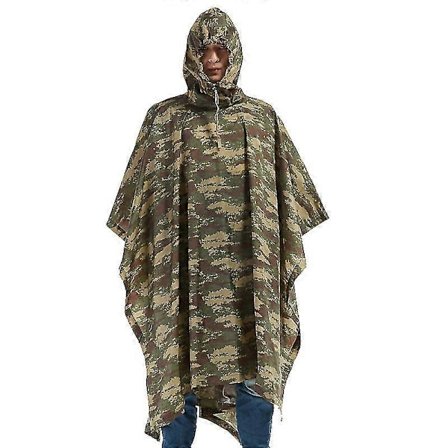 Vanntett Regnfrakk Dame/Herre Jungel Poncho, Regnfrakk