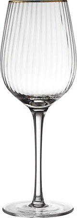 LYNGBY GLAS Rødvinsglass Palermo Gold 40cl 4stk