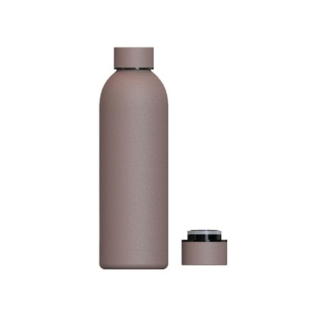 Kaffe; 750 ml - Genanvendelig vandflaske i rustfrit stål | Lufttæt og termisk | BPA-fri | Isoleret, holder koldt i 24 timer og varmt i 12 timer. 