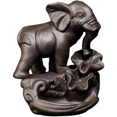 Elefantti suitsuketeline 20 reflux-suitsukekartiota, aasialainen keraaminen reflux-suitsukepoltin suitsuketeline