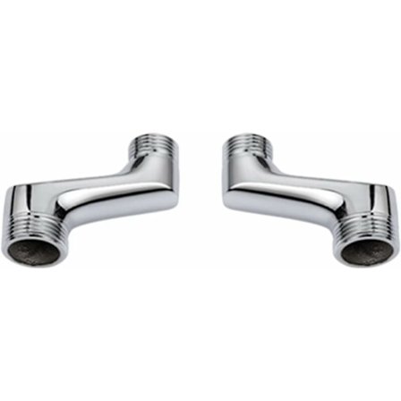 Duscharmbåge, mässingsarmbåge reduceringskoppling, justerbar svängarm, väggarmbåge, offset koppling 1/2 3/4, krom A