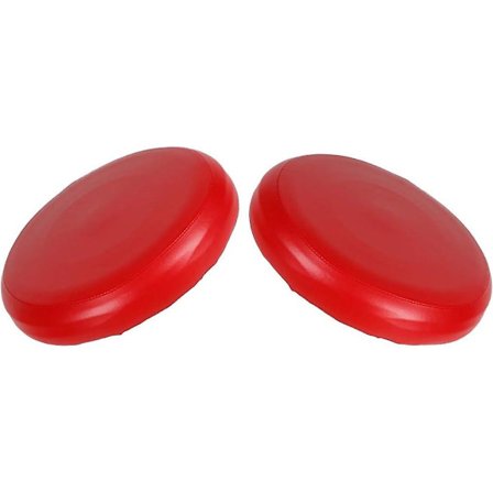 2x Polstret Rund Barstol Betræk Pude Med Elastisk Stof Rund Sæde Pude Til Stole - Rød