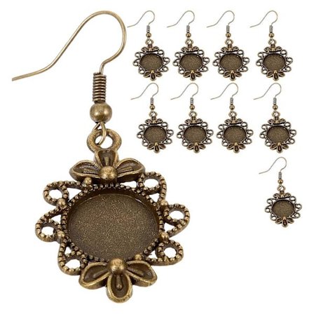 10 kpl Korvakorun Kehys Riipus Tarjotin Vintage Korvakorut Kehys Tarjotin Korvakorun Koukku Kehys Pohjat