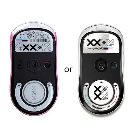 1 set 0,8 mm glasmusfötter skridskor Musklistermärke för Logitech G Pro Wireless GPRO X Superlight rundade böjda kanter