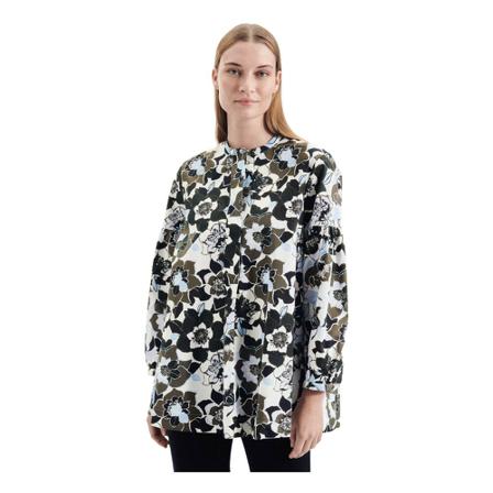 Seidensticker Stand-Up Blouse Regular fit , Blauw , Dames , Maat: 3XL