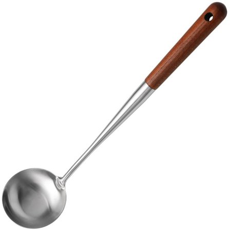 Wokspatel og ske i rustfrit stål, værktøjssæt med langt håndtag, køkkenredskaber UK HOT