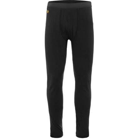 Fjällräven Men's Bergtagen Merino 190 LJ Trousers in Black | Size: XL, Wool/Elastic
