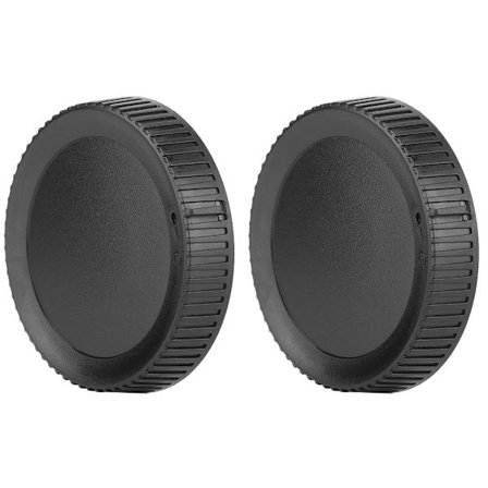 2 st Svart Universal DSLR Kamerahus Objektivlock Bakre Lock för Nikon Z6 Z7 och Z Mount Kameror