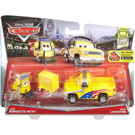 Disney Cars Jeff Gorvette's Pitty & John Lassetire