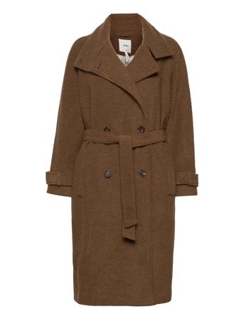 Objalice Coat 116 Outerwear Coats Winter Coats Brun Object