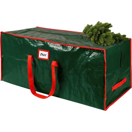 2,3 m Juletreoppbevaringspose Stor Størrelse Solid og Slitesterk Kunstig Juletreoppbevaringspose med Forsterkede Håndtak og Doble Glidelåser Ekstra