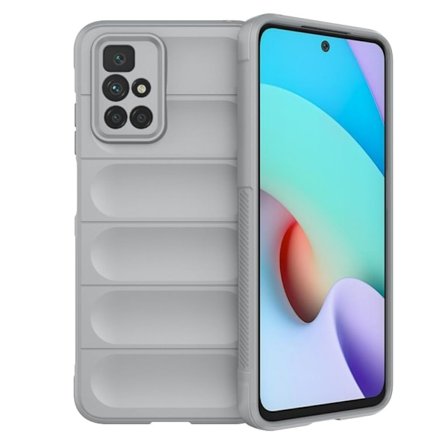 Mjukt greppformat Xiaomi Redmi 10 2022 / Xiaomi Redmi 10 / Xiaomi Redmi 10 Prime / Xiaomi Redmi Note 11 skal - Silver/Grå