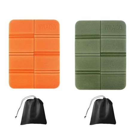2 stk. foldbar skumpude vandrepude foldbar pude bærbar vandtæt pude udendørs vandring camping picnic park + 2 opbevaringsposer -