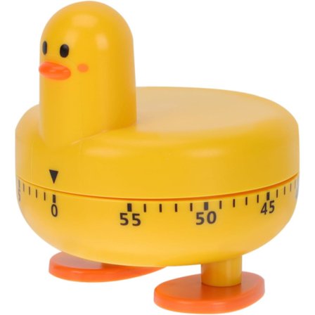 1. 60 Minutters Mekanisk Timer Tannbørste Håndteller Vekkerklokke Digital Roterende Kjøkkentimer Dyretegnet Timer