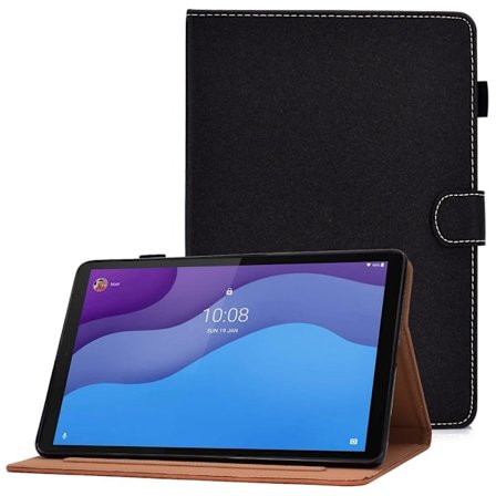 Lenovo Tab M10 (Gen 3) enkelt läderfodral - Svart