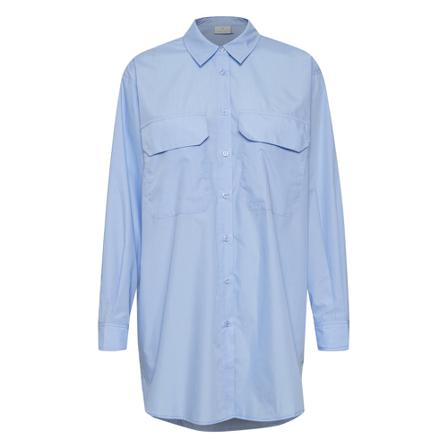 Kaffe Shipment Shirt , Blauw , Dames , Maat: L