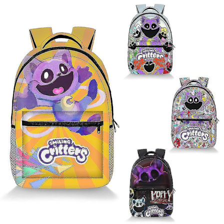 Poppy Playtime-kapitel 3 Smiling Critters Rygsæk Studenter Rygsæk