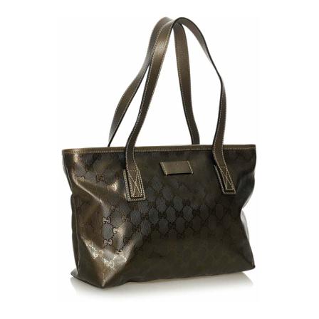 Gucci Vintage, Pre-owned Tote Bag Bruin, Dames, Maat:ONE Size