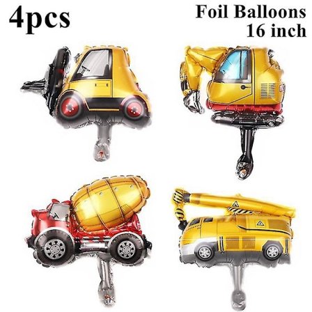 Byggkran Traktor Byggnadsfödelsedagstårta Dekoration Tårta Topper Bilar Fest Byggfest År Födelsedag Pojke 1:a Babyshower (FMY)