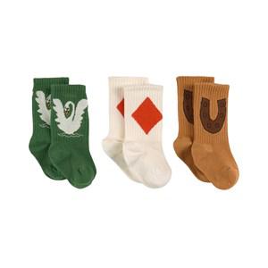 Mini Rodini 3-Pack Beige GOTS Horseshoe Sock 13-15 (1-4 Months) - Underwear - 13-15 (1-4 Months) - Beige