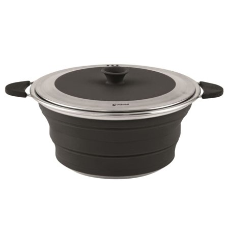 Outwell Collaps Pot With Lid 2.5l cooking equipment Black OneSize