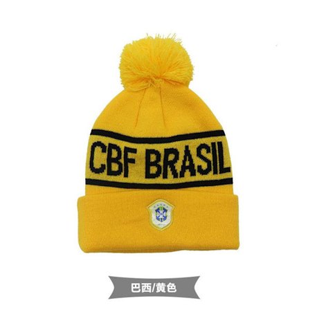 Strikket hue nationalt hold klub fans Messi Cristiano Ronaldo Miami Paris Chelsea vinterhue T