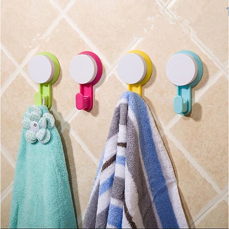 4 kpl värikäs imukuppiseinäkoukku kylpyhuoneen keittiöön