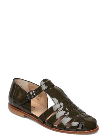 Sandals - Flat - Closed Toe - Op Shoes Summer Shoes Flat Sandals Grønn ANGULUS