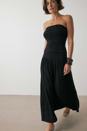 NA-KD Robe longue tube fluide - Robes de soirée - Noir - M (EU 38-40)
