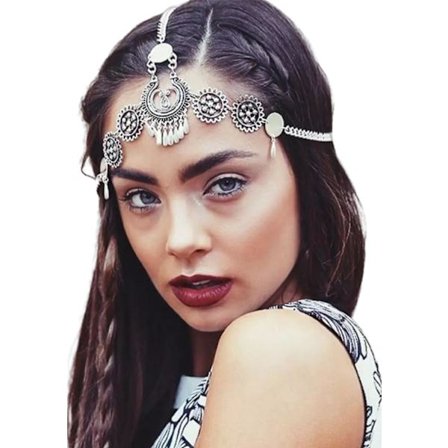 Sølv Hovedkæde Mode Hårtilbehør Bohemia Hårbånd til Kvinder og Piger