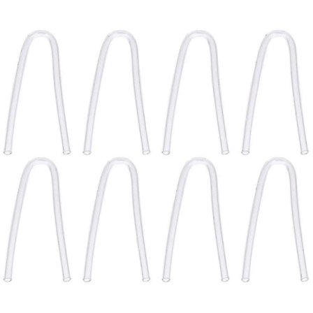 8 stk. PVC Høreapparater Maskinrør Trommehinne Maskinrør Former Hørerør A2-28