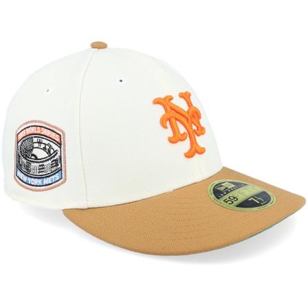 New Era - MLB Weiss fitted Cap - New York Mets Low Profile Treasure 59FIFTY 69 World Series Chrome/Tan Fitted @ Hatstore
