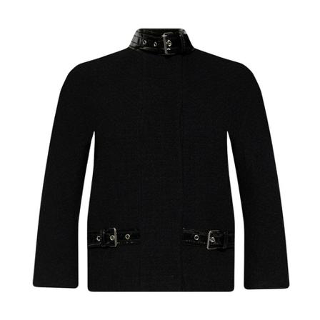 Moschino, Wool jacket Zwart, Dames, Maat:S,wol