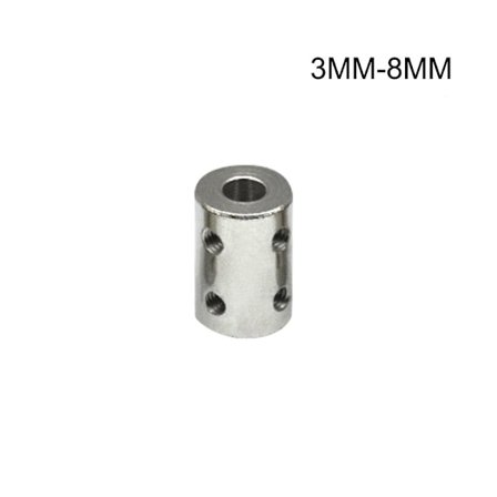 Stiv Akselkobling i Stål 3MM-8MM