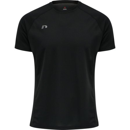 Newline Men's Core Running T-shirt S/S Men Short sleeved fitness sweater Black S