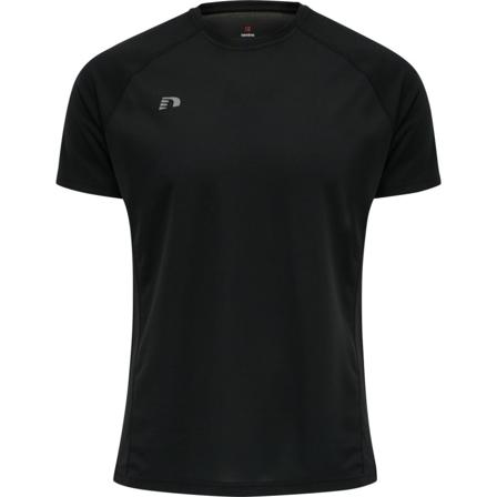 Newline Men's Core Running T-shirt S/S Men Short sleeved fitness sweater Black XXL