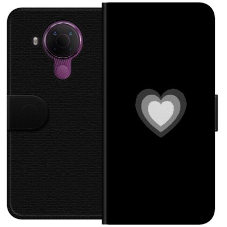 Kompatibelt Plånboksfodral till Nokia Nokia 5.4 Soft Glow Heart