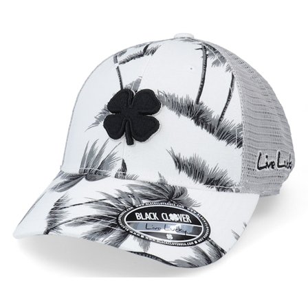 Black Clover - Weiss trucker Cap - Island Luck 9 White/Black Trucker @ Hatstore