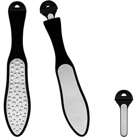 Fotfil, dubbelsidig fotfil - Hård hudborttagare fotfil - Fotfil i rostfritt stål Pedikyrverktyg - för borttagning av hård hud och död hud